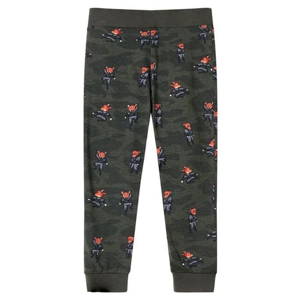 Långärmade barnpyjamas i kaki 92/104/116/128/140