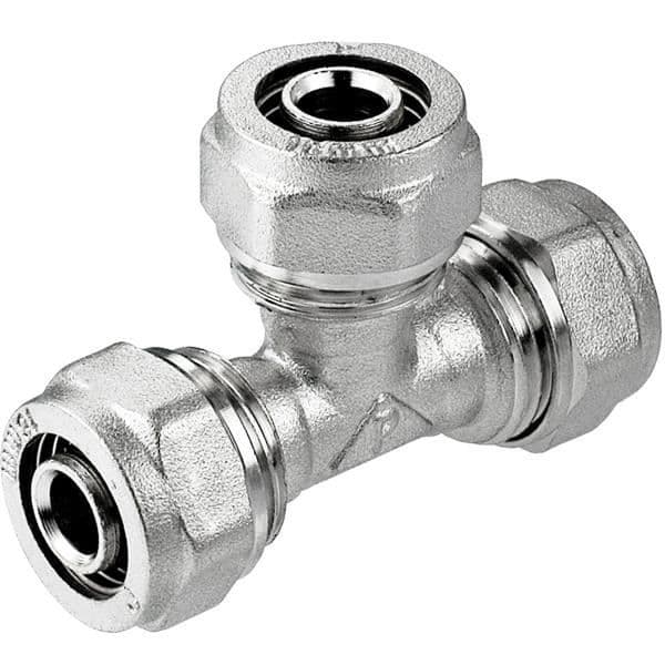 20x16x20mm PEX-AL-PEX kompressionskopplingar T-korsning