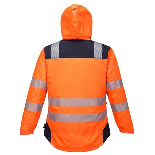 Regnjacka med hög synlighet Portwest VISION - Orange / Svart