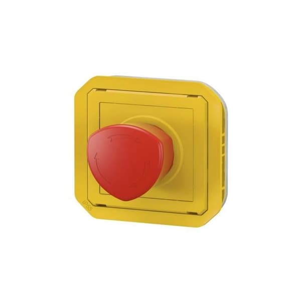 Nödstopptryckknapp - LEGRAND - Plexo Composable - Gul-Röd - IP55 - Utomhus