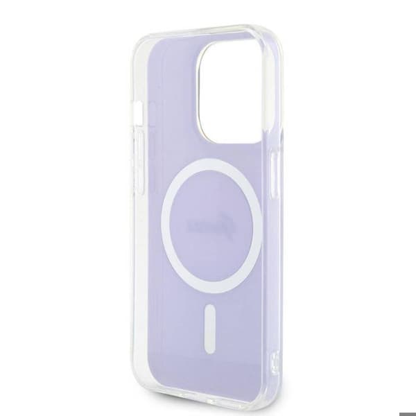 Coque Guess IML Iridescent MagSafe för iPhone 15 Pro Max - Lila