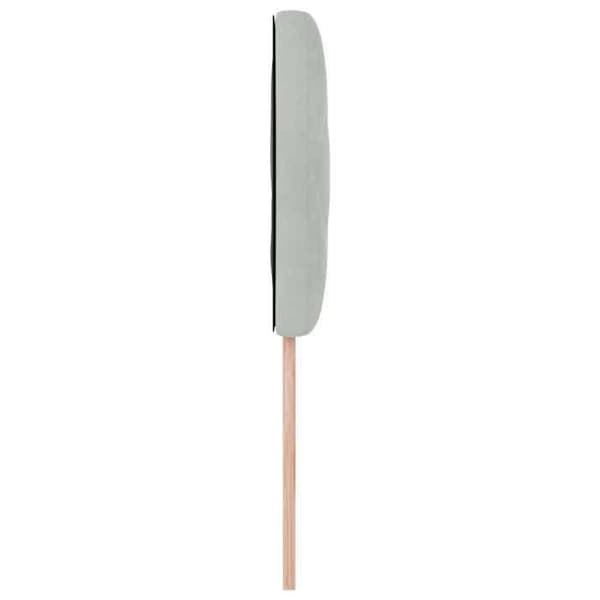 vidaXL Sänggavel Ljusgrå 100 cm Sammet 42007235