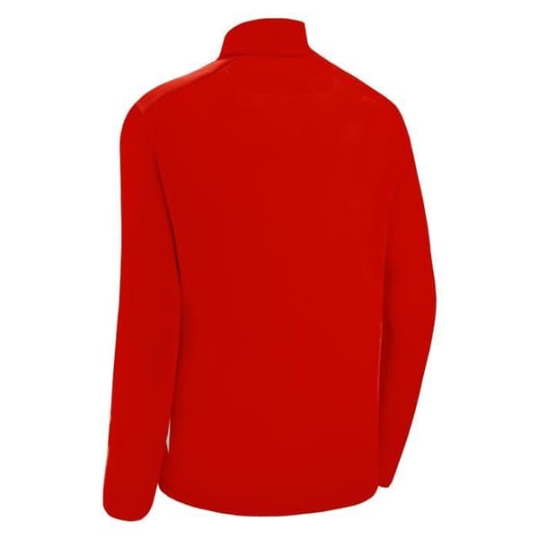 Macron Piave Sweatshirt - Röd/Vit - 1/4 Zip Collar - Herr