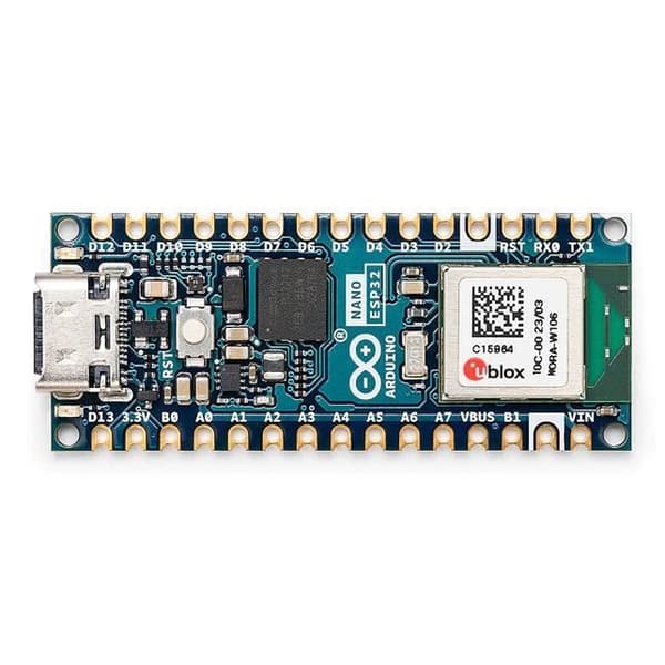 Elektronikkort - ARDUINO - Nano ESP32 - WiFi och Bluetooth - Kompakt - USB Type-C programmering