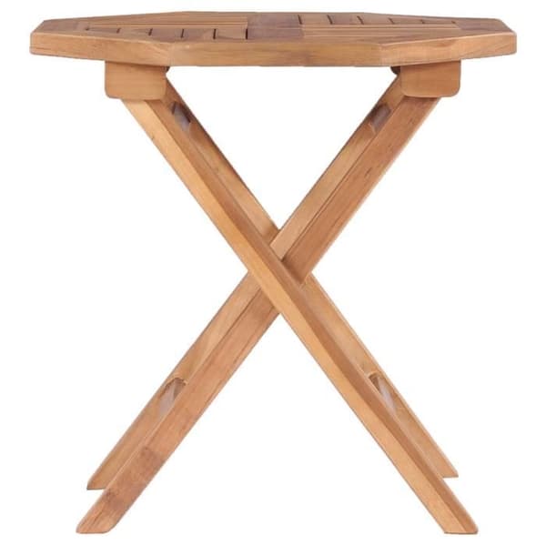 vidaXL Fällbart trädgårdsbord 45x45x45 cm Massivt teak