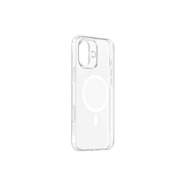 Magnetisk skal - BASEUS - iPhone 16 - Transparent - Magnetisk stängning - TPU+PC