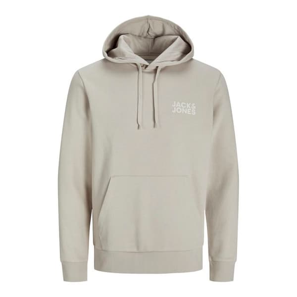 Huvtröja med Jack & Jones Corp-logotyp - moonbeam