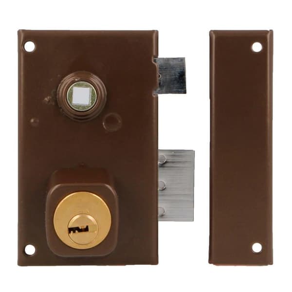 Ytmonterad lås - 75N-65 - 67 x 112 mm - Stål - Höger