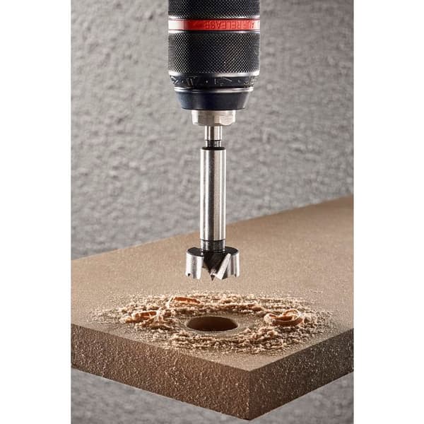wolfcraft - Infälld träfräs med centreringsspets - Diameter 26 mm, Längd 90 mm - ref. 3318000