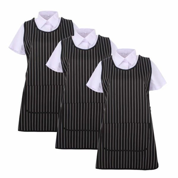 Professionell förkläde - MISEMIYA - Pack 3 (868) - Unisex - Svart - 65% polyester/35% bomull