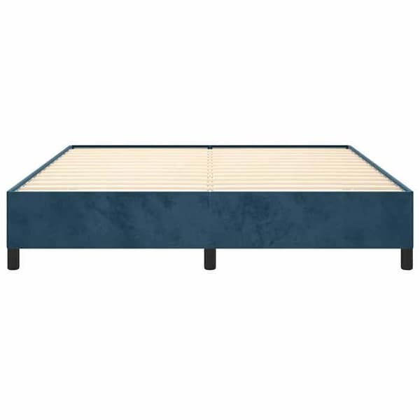 vidaXL Sängram utan madrass mörkblå 180x200 cm sammet 347340