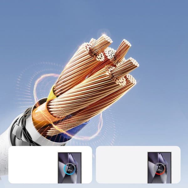 USB-kabel - JOYROOM - Joyroom S-A28 - Snabbladdning 3A - Flätad nylon - 2 m
