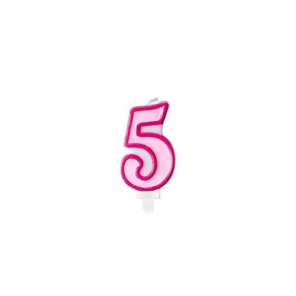 Rosa 5-årsjubileumsljus