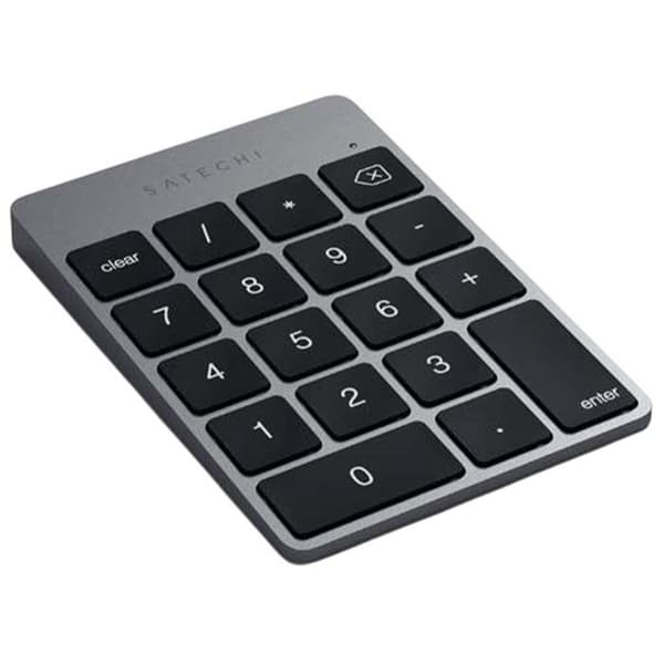 Tangentbord - SATECHI - Slim Space Grey - Bluetooth - Aluminium - Uppladdningsbart