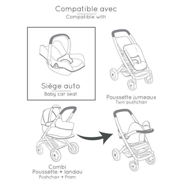 SMOBY - Maxi-Cosi Säte Ros - från 3 år
