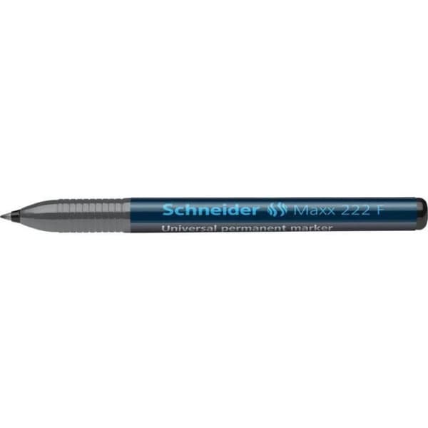 Permanent universalpenna - SCHNEIDER - Maxx 222 - 10-pack - Fin spets 0,7 mm - Svart