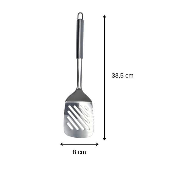 Spatule i rostfritt stål med hål 33 cm Fackelmann Elemental