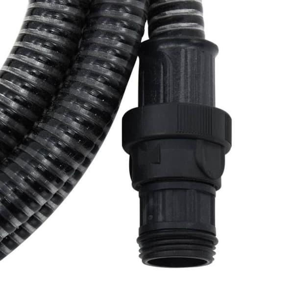 Svart PVC sugslang 1" 10m - vidaXL