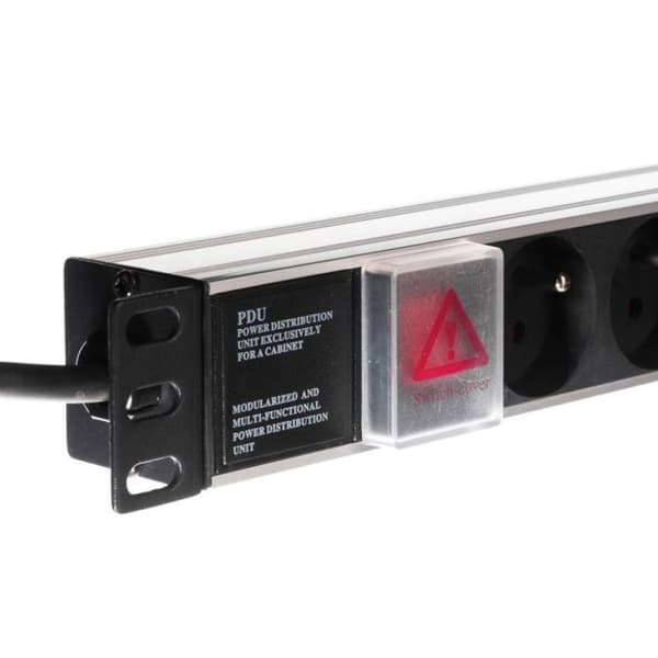 Multiprise Netrack - 125-19-02 - Strömfördelare 19'' 1U 230V/16A 8x Typ E ()