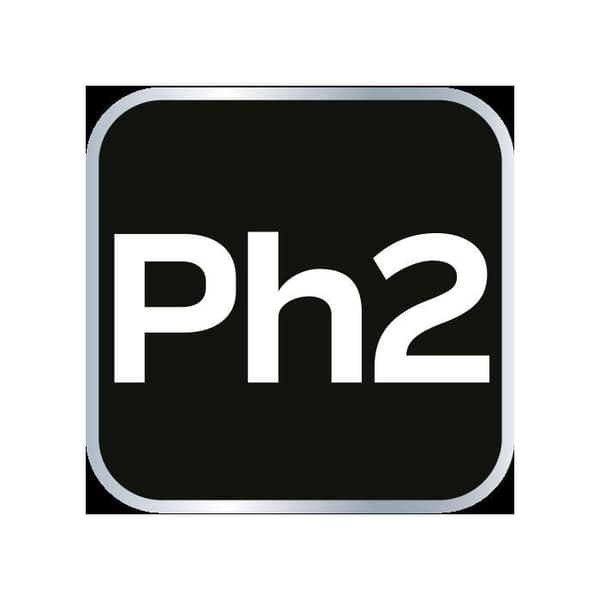 PH2 skruvmejselspetsar x 25 mm, 20 stycken.