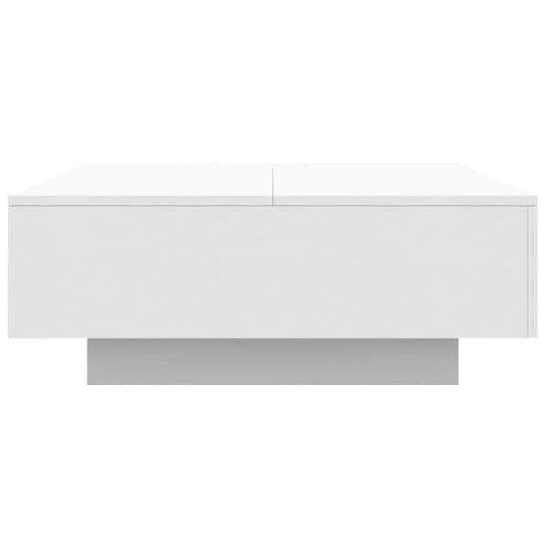 vidaXL Soffbord Vit 80x80x31 cm Konstruerat trä 836581