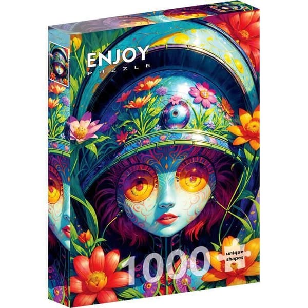 Njut av Puzzle Floral Warrior - 1000 delar