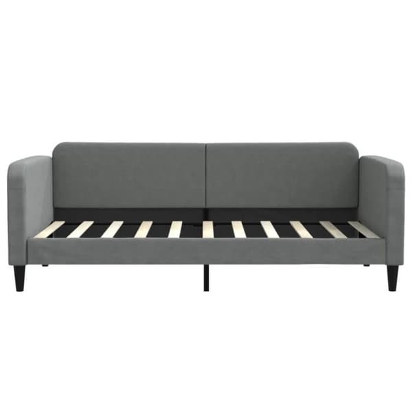 vidaXL Dagbädd Mörkgrå 90x190 cm Tyg 354044
