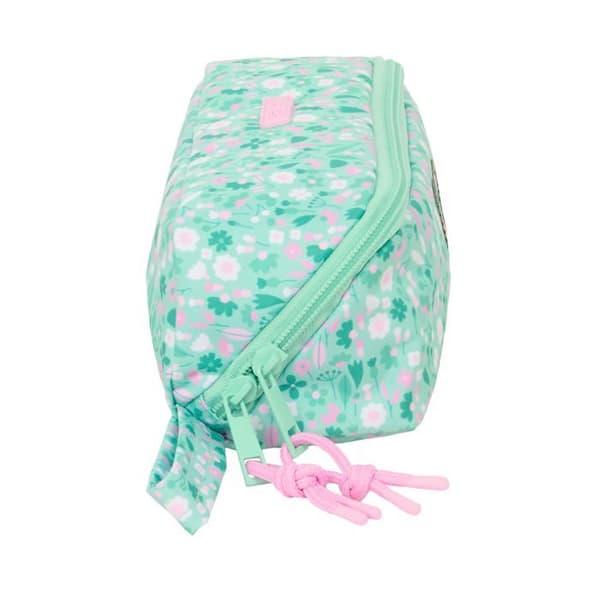 Fyrkantig skolåda - safta - Stor kapacitet - 22x10x10 cm - Mint - Hållbar polyester