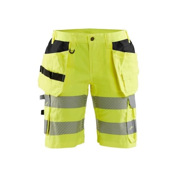Blaklader damshorts med stretch med hög synlighet