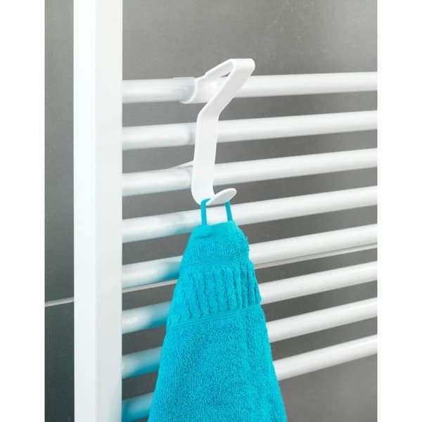Universal handdukstork kylarkrok Flexi, vit plast