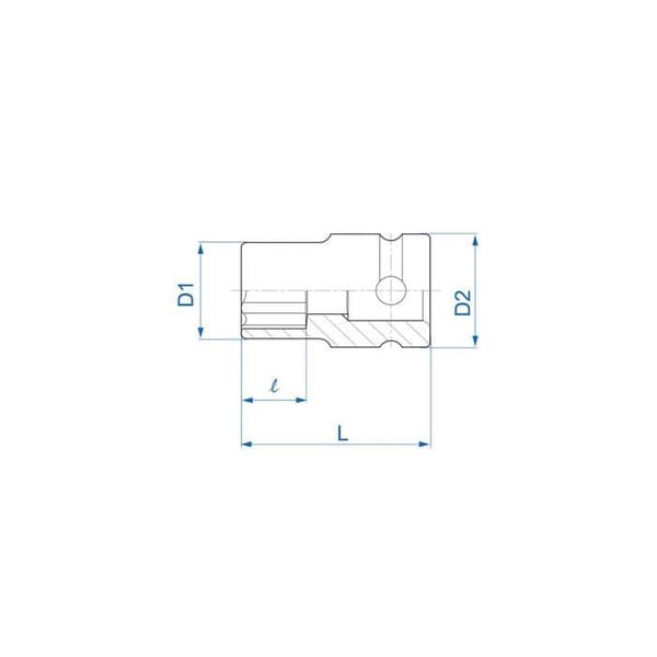 Dyna-hylsa - KING TONY - E32 - 3/4" - Torx - Krom molybdenum