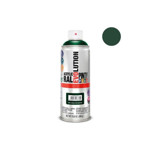 Akrylfärg - PINTY - RAL6009 - 400 mL - Blank - Snabbtorkande 15 min