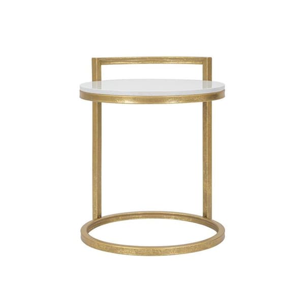 Marmorbord "Alma" 50cm Guld