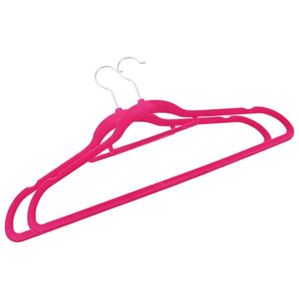 Halkfria galgar - vidaXL - 20 st - Rosa - Sammet - Samtida design