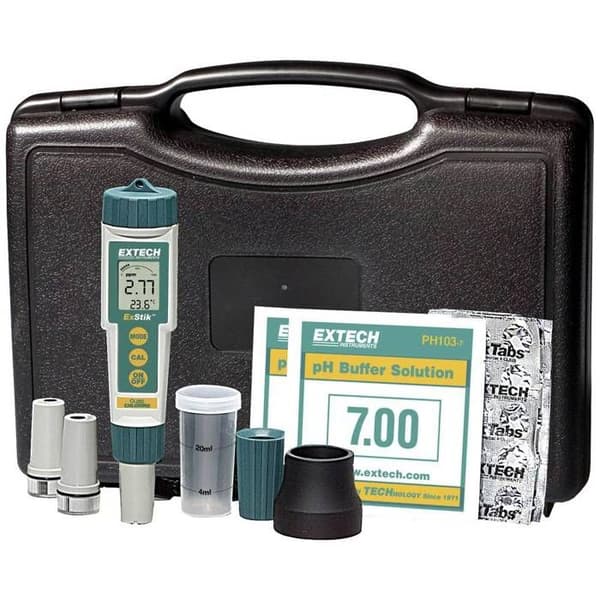 Vattenkvalitetsmätare - EXTECH - ExStik EX900 - Klor - pH - Temperatur - Redox (ORP) - 50 tester