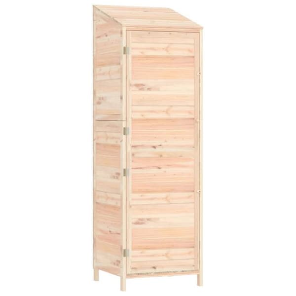 vidaXL Trädgårdsbod 55x52x174,5 cm Solid granträ 152186