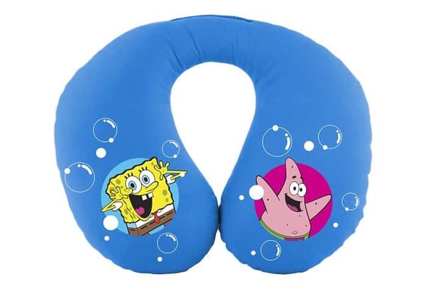 Cervikal Kudde - Nickelodeon - BOB101 - Spongebob - Tvättbar - Bekväm - Blå