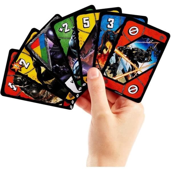 UNO Marvel-kortspel - MATTEL GAMES - UNO Ultimate Marvel - Strategispel - 4 Marvel-hjältar