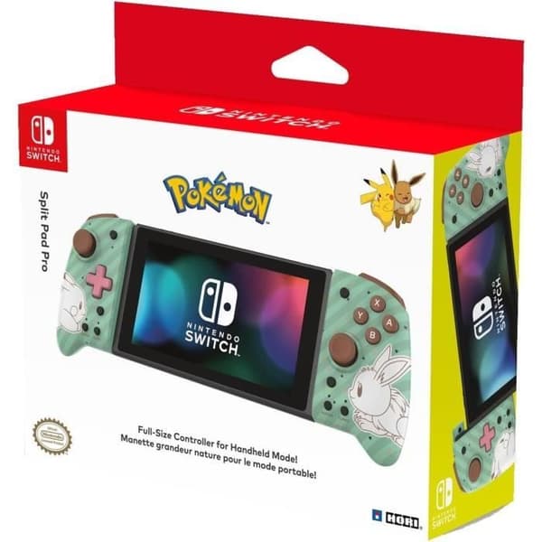 Spelkontroll - Nintendo Switch - Pokémon - Trådad - Grön/Vit - Split Pad Pro - Bakknappar - Turbo - Hori