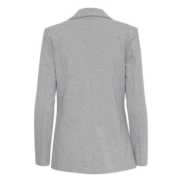 Lång blazer dam ICHI Kate BL4 — grå, elegant och tidlös passform
