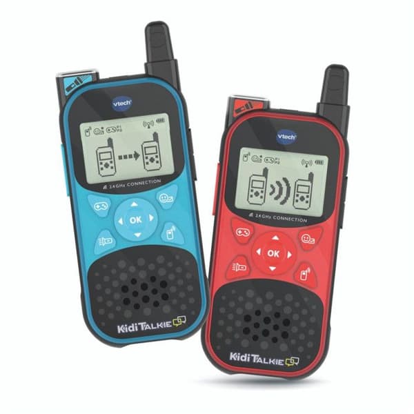 Set med 2 Walkie Talkies Vtech Kidi Explorer röd och blå