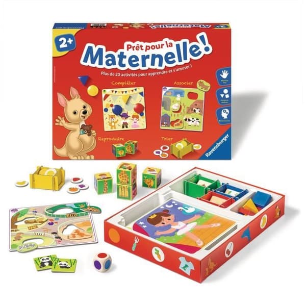 Redo för dagis! - Komplett utbildningslåda - 20 aktiviteter - Förberedelse av dagisprogram - Ravensburger - Från 2 år