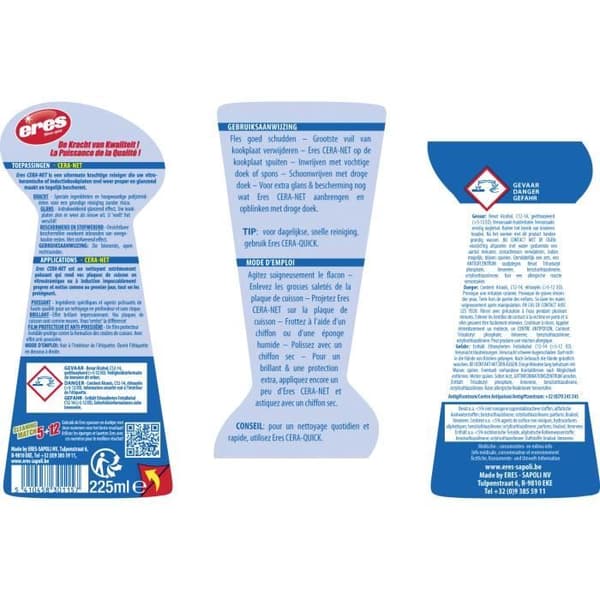 Rostfri rengöringskräm - Eres - 225 ml