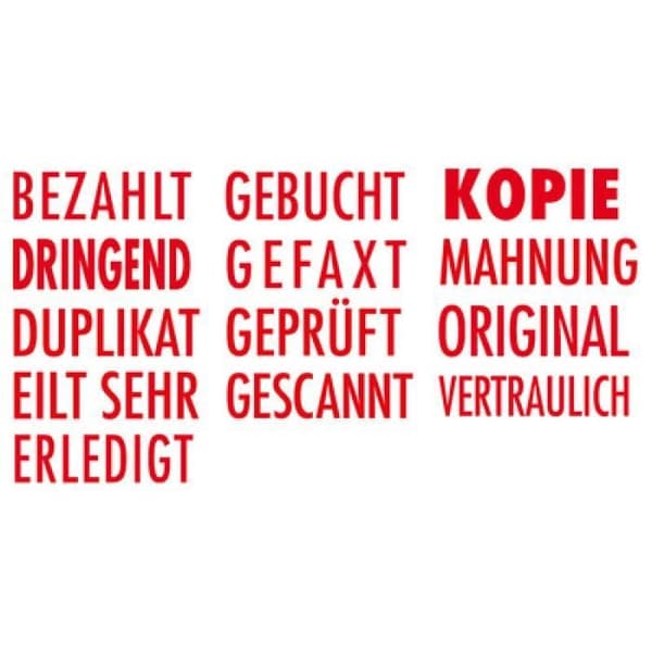 COLOP Textstempel Printer 20 L "DRINGEND", med Textplatte 0,000000 Svart