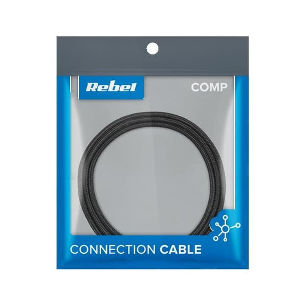USB-kabel till Micro USB Rebel 2m - Snabbladdning och synkronisering - Svart