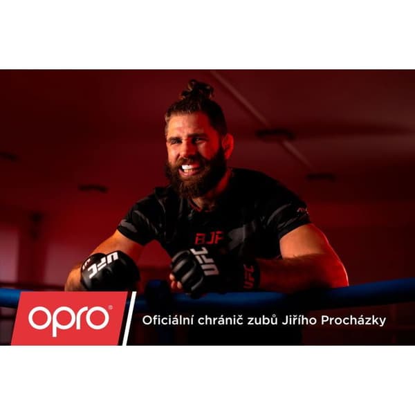 OPRO SILVER, svart/röd