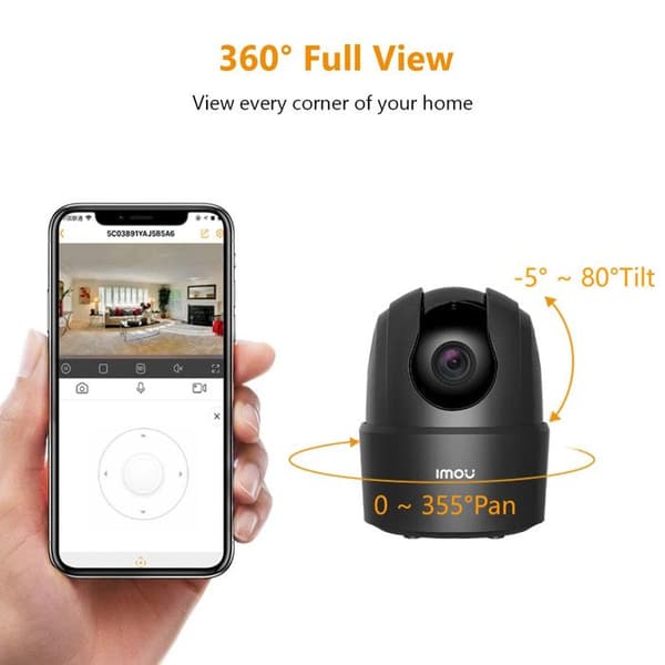 Intelligent innendørs sikkerhetskamera Imou Ranger Mini 3K/5MP med integrert støttemodul