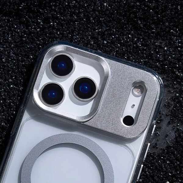 Coque Moshi iGlaze MagSafe för iPhone 17 Pro Max (Månsilver)