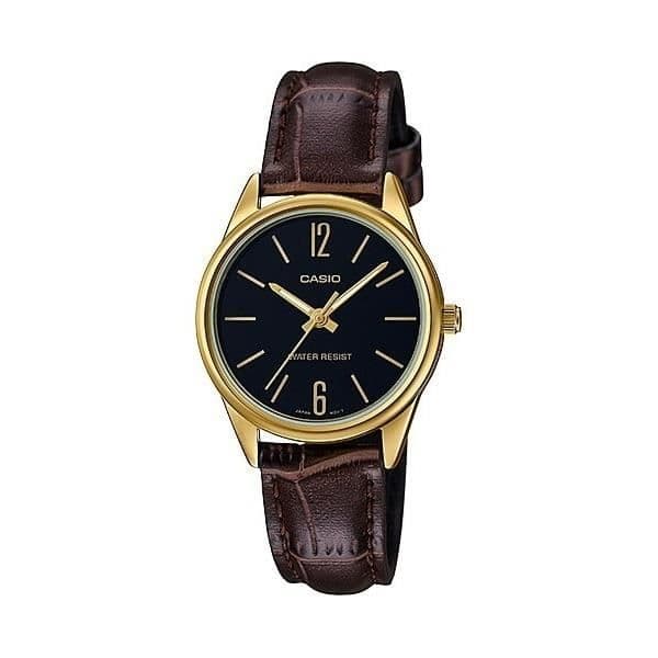 Klocka - Casio - LTP-V005GL-1B - Analog - Kvarts - Guld och svart metall