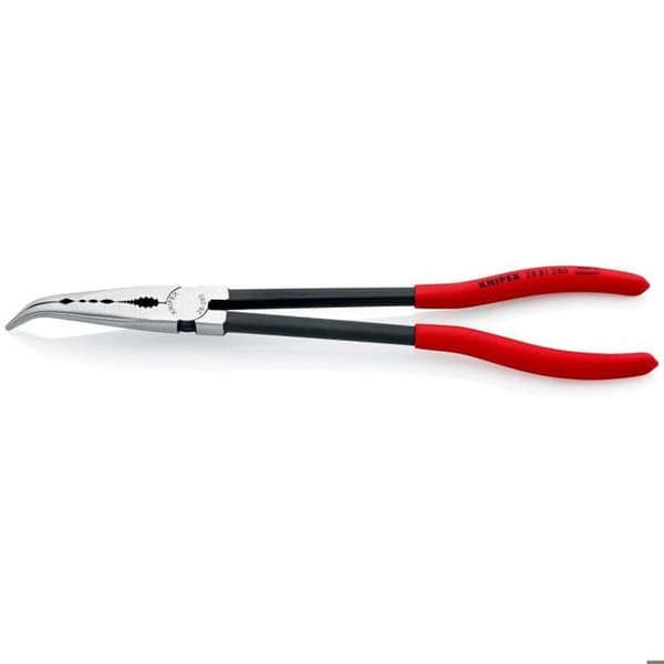 Monteringstång - Knipex - 280mm - Röd - Böjd - Lätt grepp